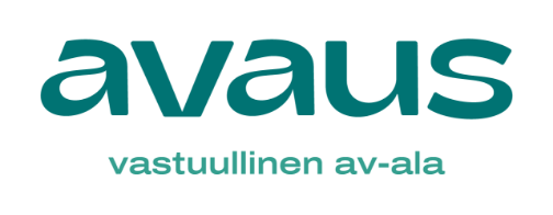 Avaus-logo tekstillä 'vastuullinen av-ala'.